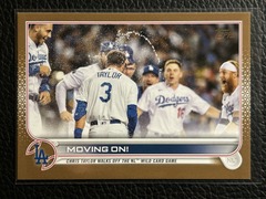 2022 Topps Series One #238 Chris Taylor Moving On! 0771/2022 Gold Border Dodgers